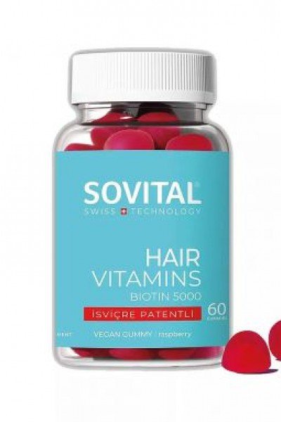 Sovital Hair Vegan Gummy Saç Vitamini 