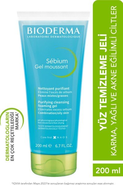 Bioderma Sebium Foaming Temizleme Jeli 200 ml