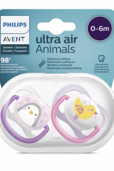 Philips Avent SCF080/06 Ultra Air Emzik 0-6 ay 2'li Kız Yalancı Emzik