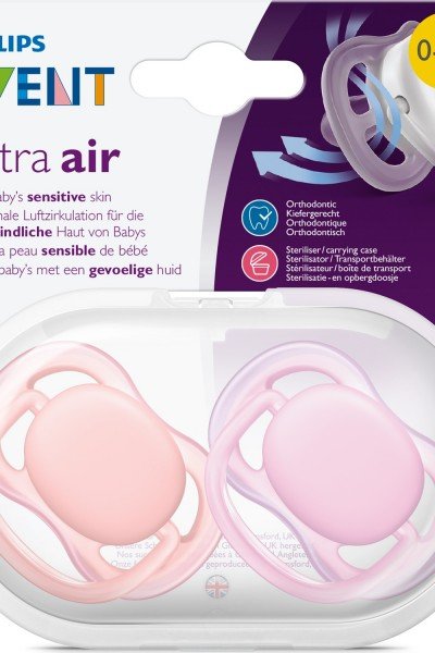 Philips Avent SCF245/20 Ultra Air Emzik 0-6 ay 2'li Kız Yalancı Emzik