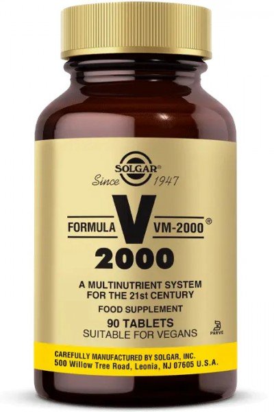 Solgar Formula VM-2000 Multivitamin ve Mineral 90 Tablet