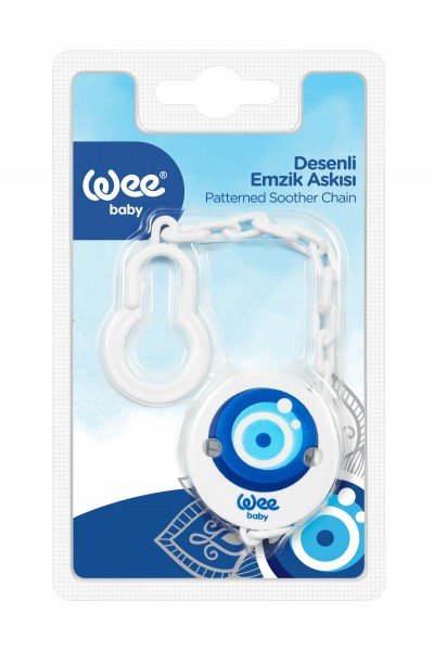 Wee Baby Nazar Boncuğu Desenli Emzik Askısı