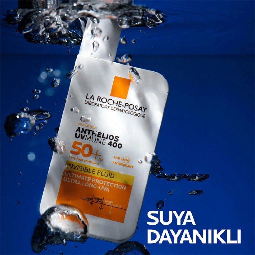 La Roche Posay Anthelios UVmune400 Invisible Fluid Tüm Cilt Tipleri İçin SPF50+ Yüz Güneş Kremi 50 ml