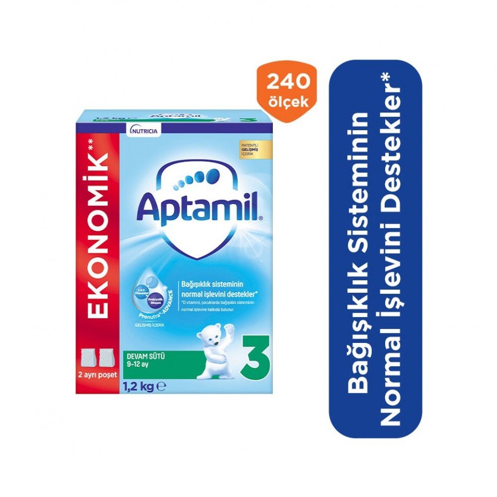 Aptamil 3 Bebek Sütü 1200 gr 9-12 Ay